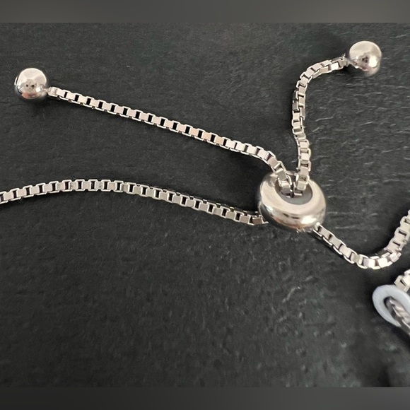 New Cote D’ Argent  Sterling Silver CZ Adjustable 4 Leaf  Bracelet - Picture 16 of 16